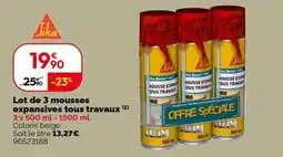Weldom Sika Mousse expansive offre