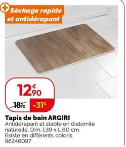 Weldom ARGIRI Tapis de bain offre