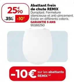 Weldom REMIX Abattant frein de chute offre