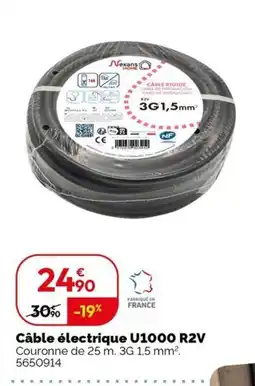 Weldom Nexans HOME Câble électrique U1000 R2V offre
