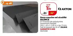 Weldom AXTON Sous-couche sol stratifié SILENCE offre