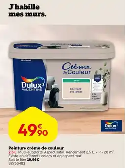 Weldom Dulux Peinture crème de couleur offre