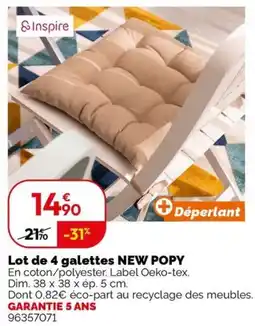 Weldom NEW POPY galettes offre