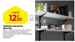 Weldom Tablette mélaminé blanche offre