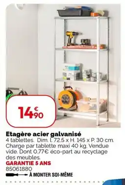 Weldom Etagère acier galvanisé offre