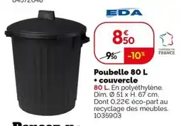 Weldom EDA Poubelle 80 L offre