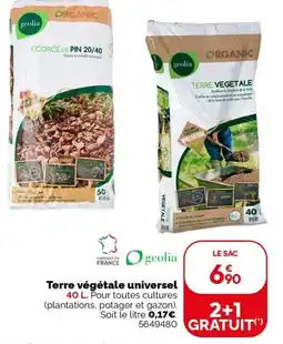 Weldom Geolia terre végétale universel offre