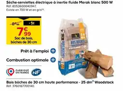 Castorama Woodstock bois bûches de 30 cm haute performance - 25 dm3 offre