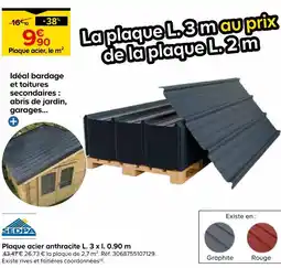Castorama Sedpa plaque acier anthracite offre