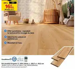 Castorama Goodhome sol stratifié kingston 2 effet chêne offre