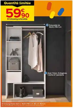 Castorama Kit dressing flower blanc offre