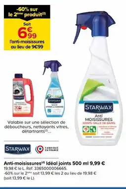Castorama Starwax anti-moisissures idéal joints 500 ml 9,99 € offre