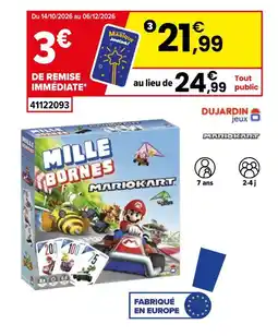 JouéClub Milles bornes mario kart offre