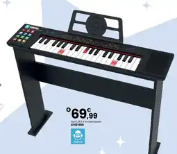 JouéClub Clavier 37 touches lumineuses et support en bois offre
