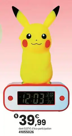 JouéClub Pikachu réveil lumineux offre