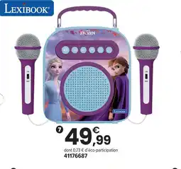 JouéClub Lexibook enceinte bluetooth avec micros offre