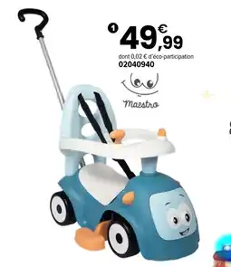 JouéClub Porteur maestro balade bleu offre