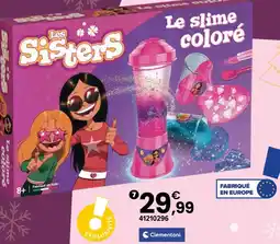 JouéClub Clementoni coffret slime offre