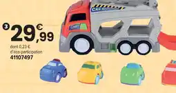 JouéClub Mon camion transporteur de véhicules offre