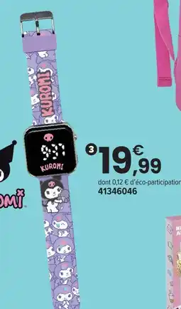 JouéClub Kuromi montre led tracking offre