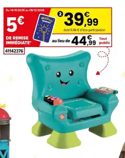 JouéClub Fisher-price mon fauteuil musical offre
