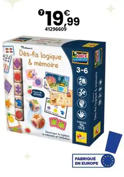 JouéClub Jouer apprendre - dés-fis logique & mémoire offre