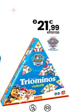 JouéClub La pat’ patrouille triominos junior offre