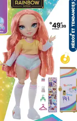 JouéClub Rainbow high coffret poupée pinkly paige et casier offre