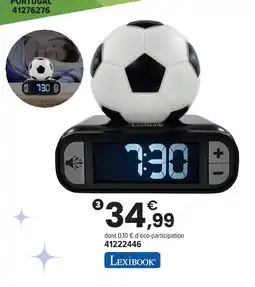 JouéClub Lexibook réveil projecteur ballon de football offre