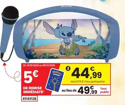 JouéClub Enceinte portable bluetooth lumineuse avec micro offre