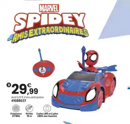 JouéClub Marvel voiture radiocommandée spidey crawler offre