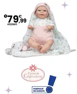 JouéClub Cerise & capucine mia bébé reborn 35 cm offre