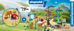 JouéClub Playmobil 72070 zoo : parc aventure au milieu des animaux sauvages offre