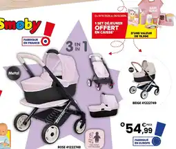 JouéClub Smoby maxi-cosi poussette et landau offre