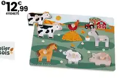 JouéClub Puzzle les animaux de la ferme offre