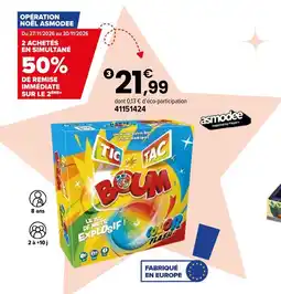 JouéClub Tic tac boum color flash offre