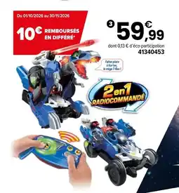 JouéClub Switch & go kortex le méga t-rex offre