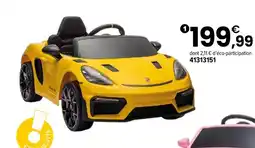 JouéClub Voiture électrique porsche spyder 12 v lithium jaune offre