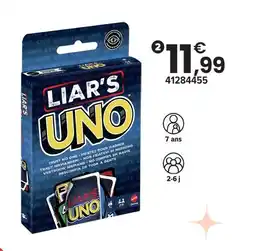 JouéClub Uno liar’s offre