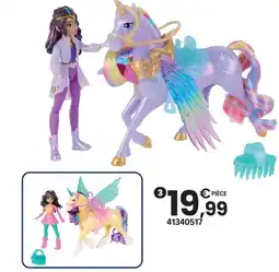 JouéClub Poupée et licorne ailes magiques offre