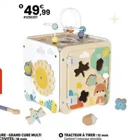 JouéClub Pure - grand cube multi activités offre