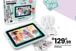 JouéClub Canal toys tablette créative pad creator offre