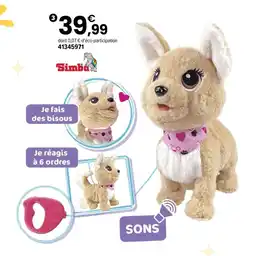 JouéClub Simba chi chi love bisous offre