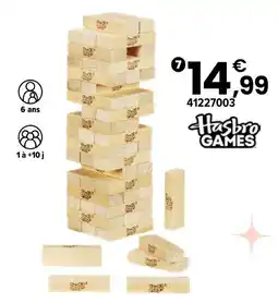 JouéClub Hasbro games jenga offre