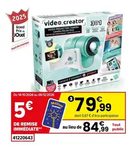 JouéClub Caméra projecteur offre
