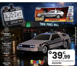 JouéClub Smoby jada retour vers le futur rc offre