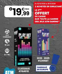 JouéClub Atm play hit offre