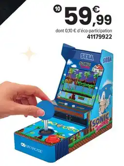 JouéClub Sega joystick player my arcade sonic the hedgehog offre
