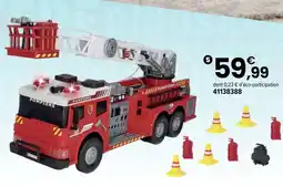 JouéClub Team city grand camion de pompiers offre