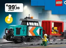 JouéClub Lego 60509 le train de marchandises du port avec grue et camion offre